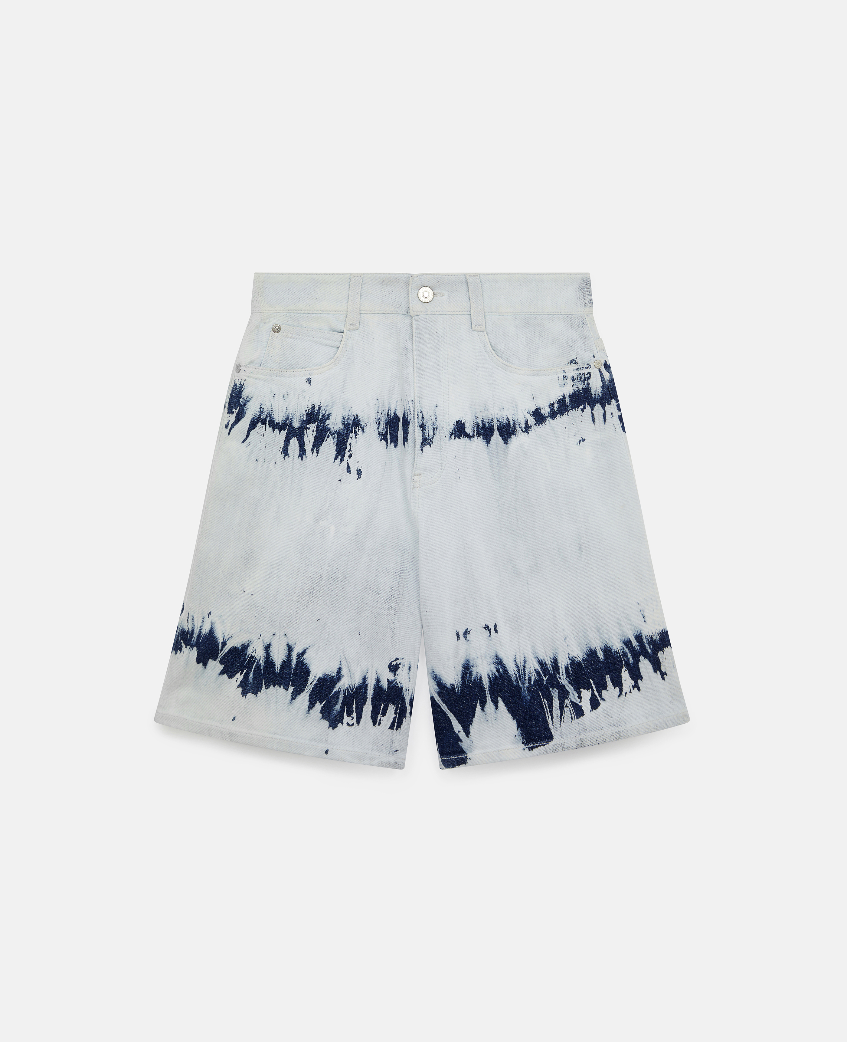 Stella McCartney Stella Mc Cartney - Tie-Dye Denim Bermuda Shorts