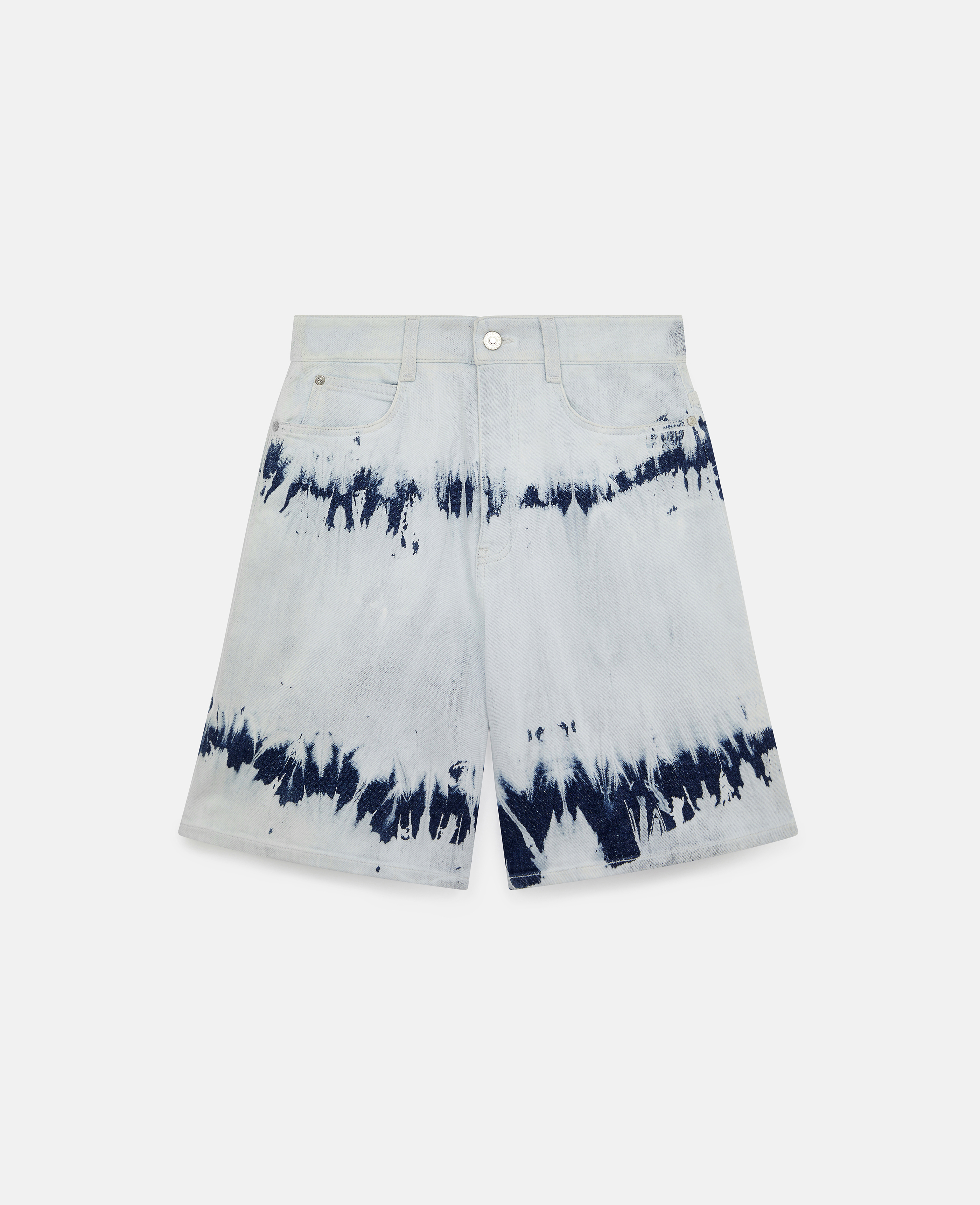 Stella Mc Cartney - Tie-Dye Denim Bermuda Shorts