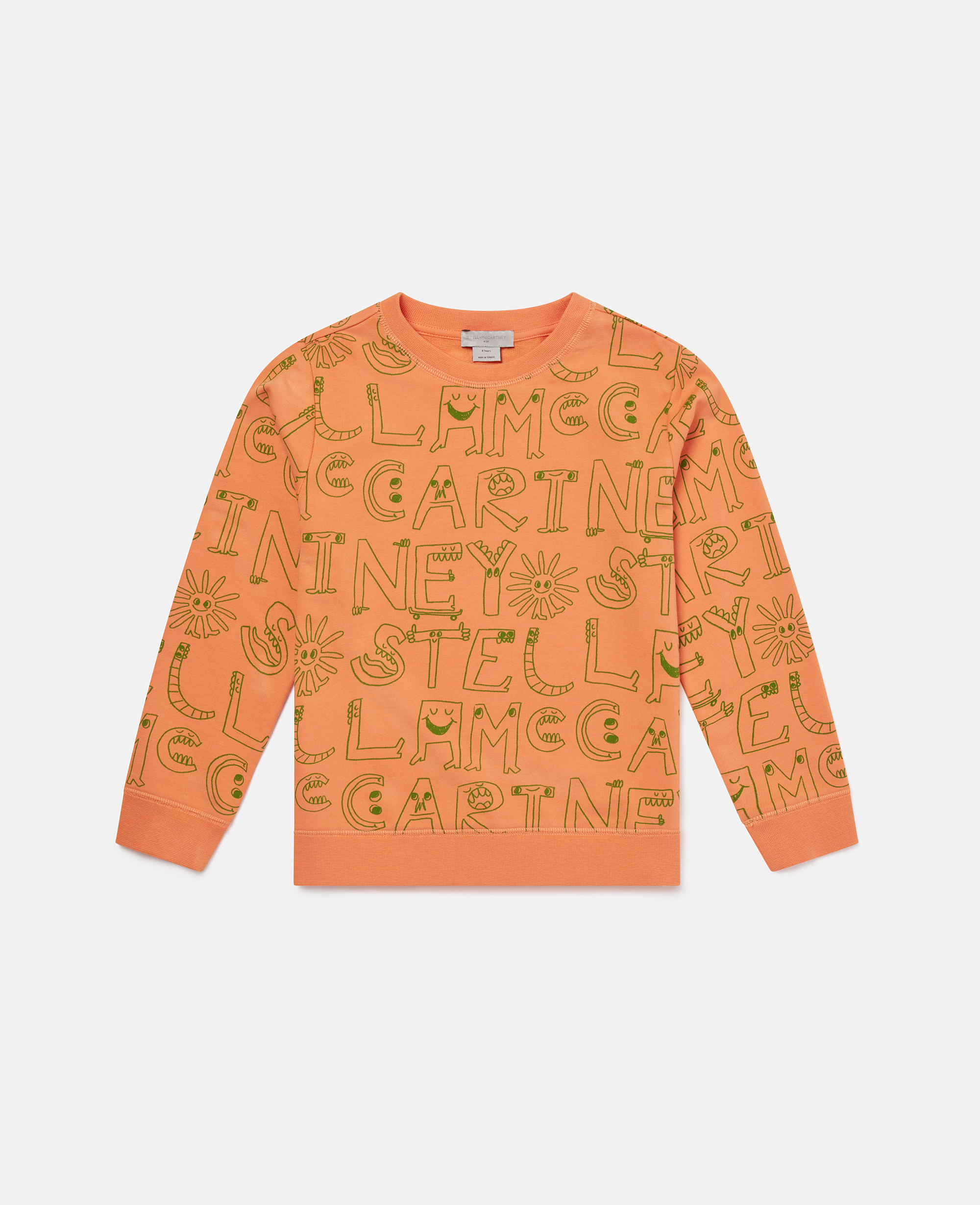 STELLA MCCARTNEY LETTERING PRINT SWEATSHIRT