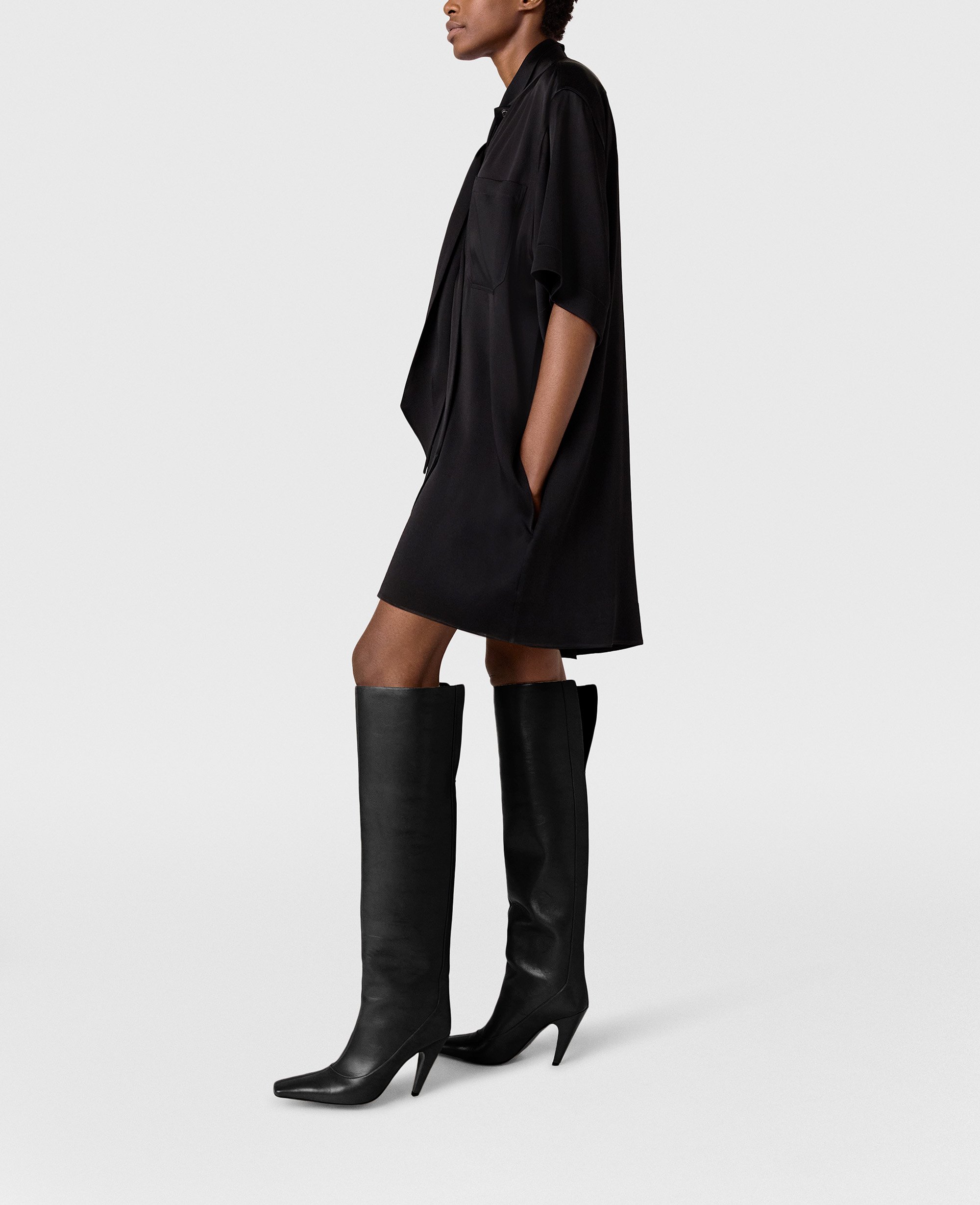 Mini robe a col cravate, , , Taille: 38 - Stella McCartney - Modalova