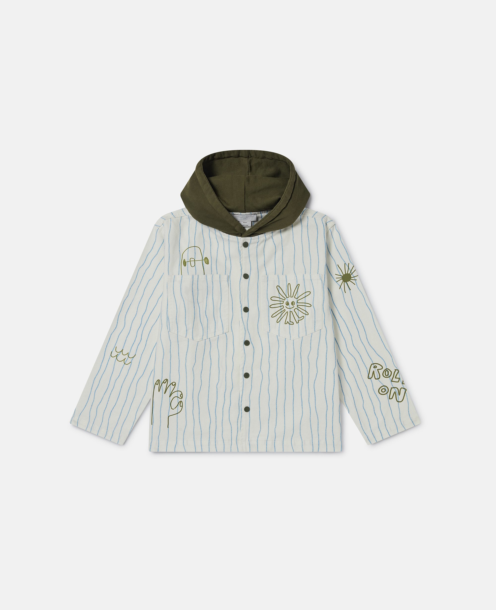 Skateboard Print Hooded Jacket, , Size: 8 - Stella McCartney - Modalova