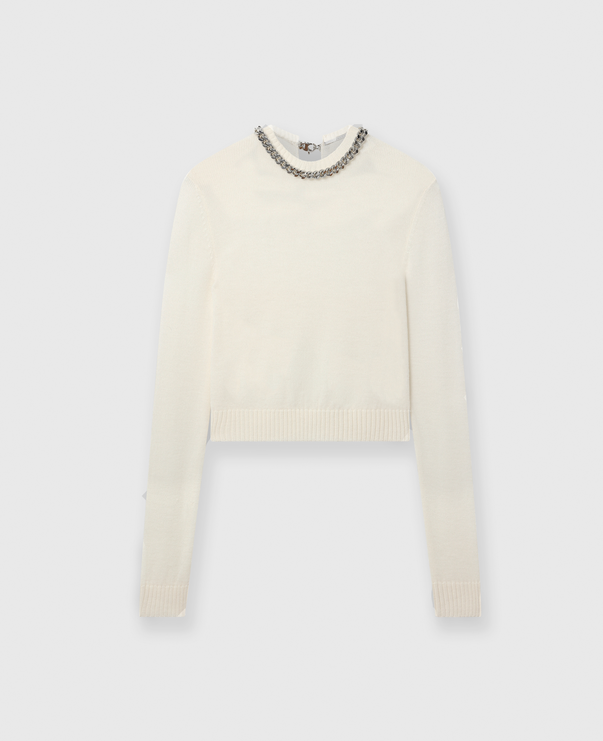 Pull en maille fine avec chaine Falabella, , , Taille: L - Stella McCartney - Modalova