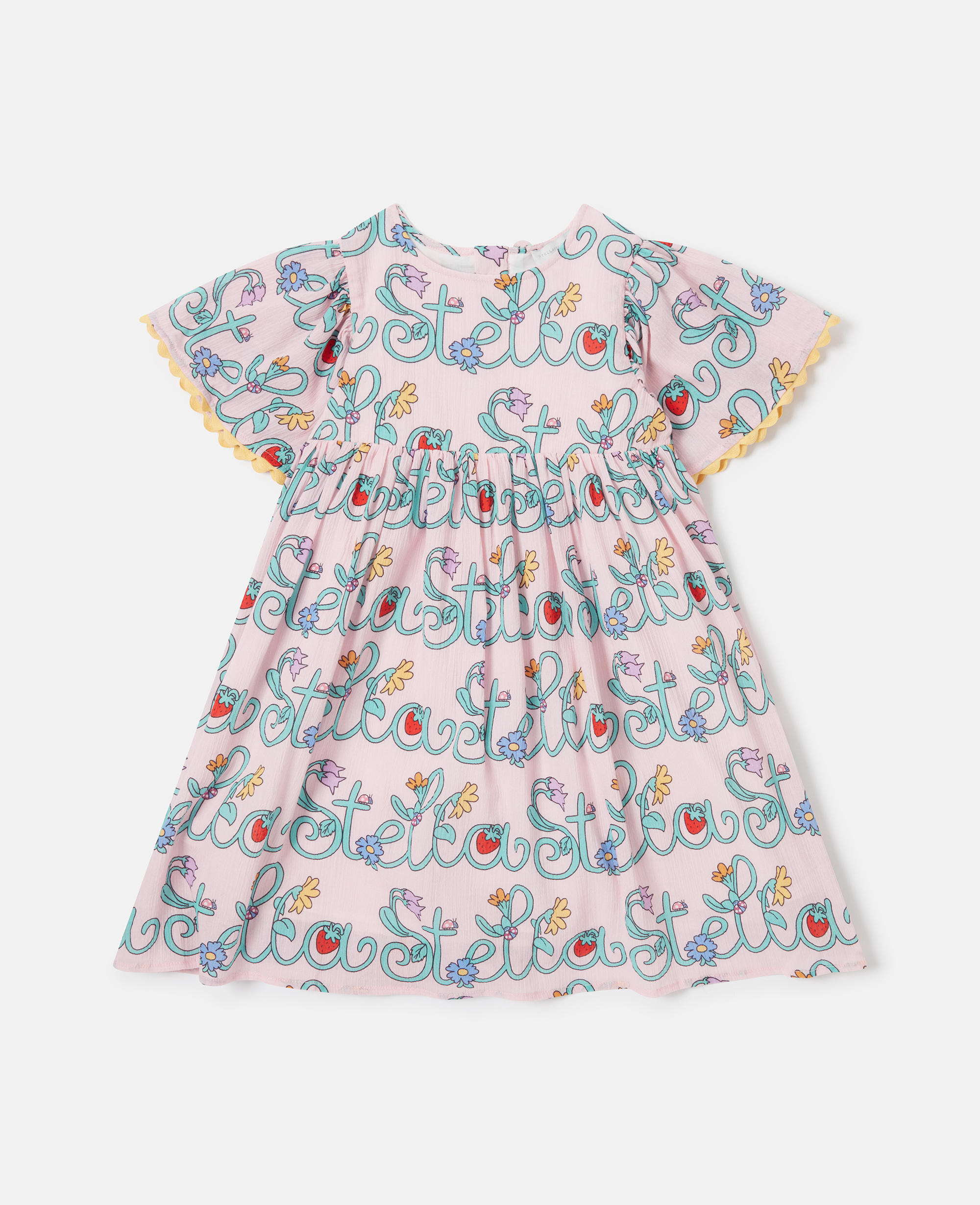 Stella McCartney - Stella Vine Print Dress, Woman, Pink/Multicolor, Size: 4