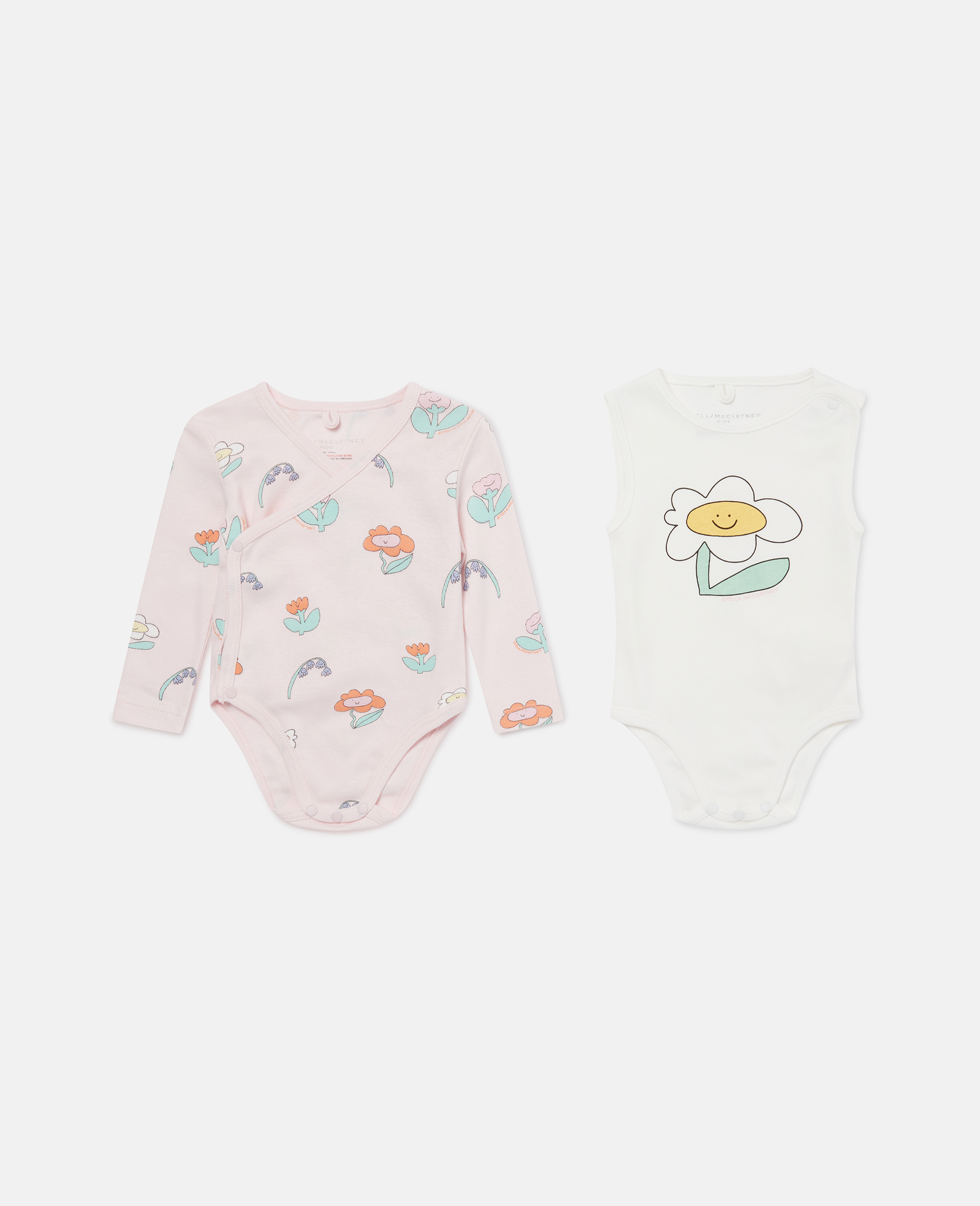 Stella Mccartney Floral Print Romper Set In Pink