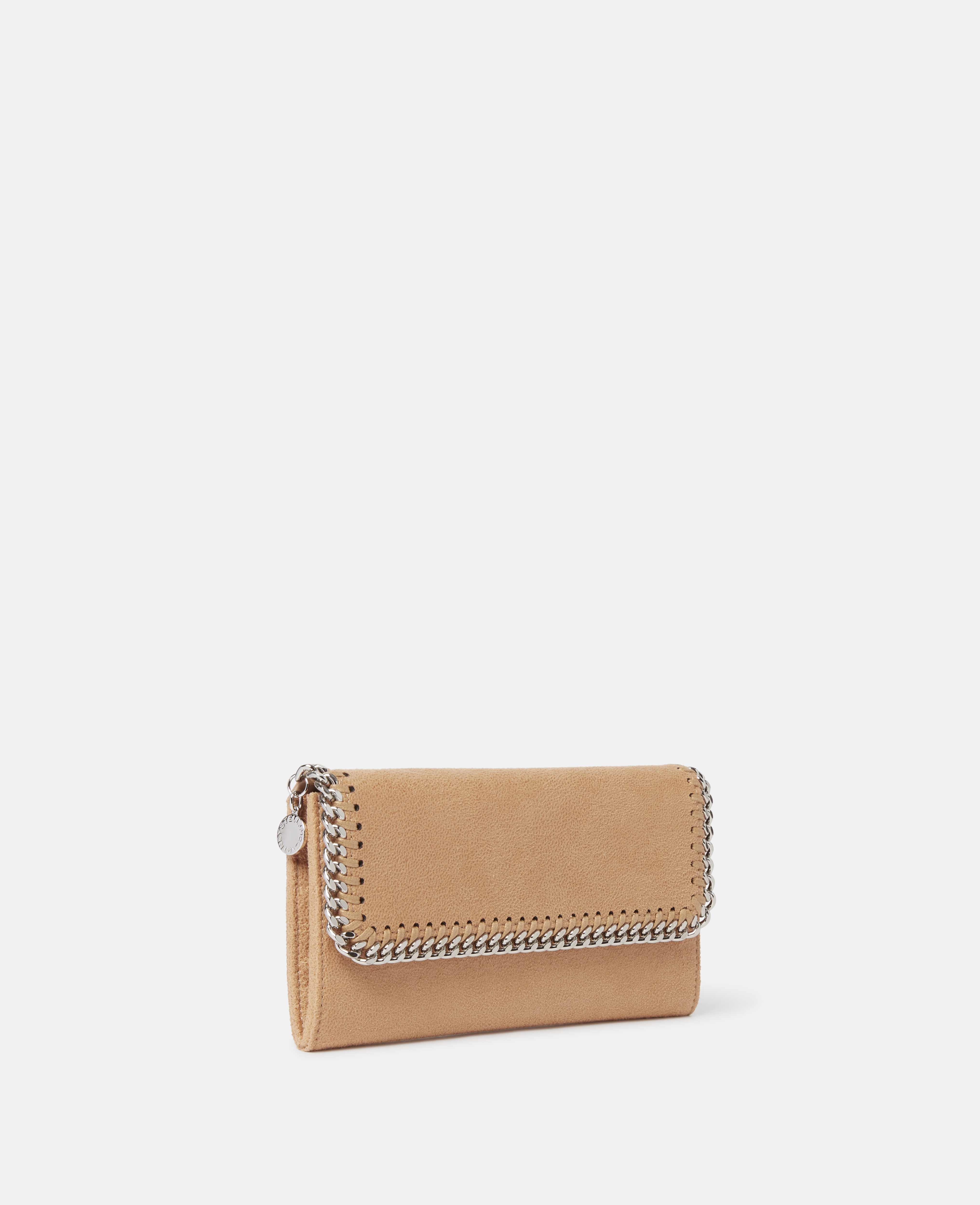 Stella Mccartney Falabella Continental Wallet In Fawn