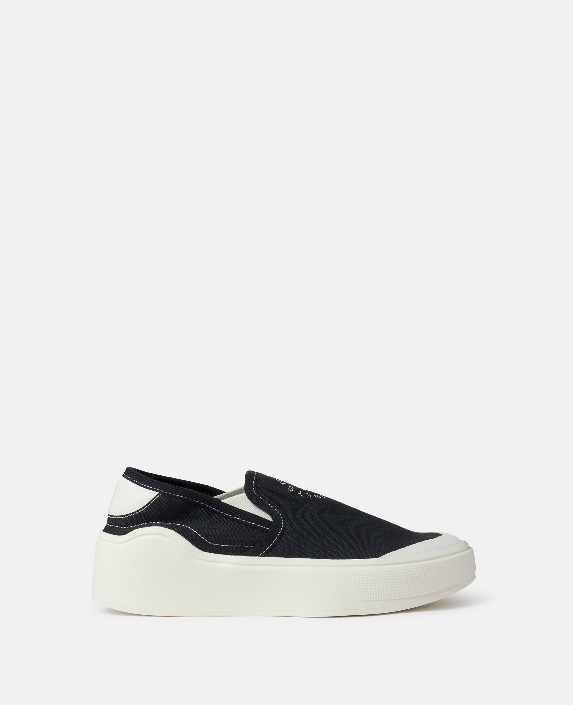 Stella McCartney – Court Slip-On Trainers, Woman, Core Black/Off White, Size: 6