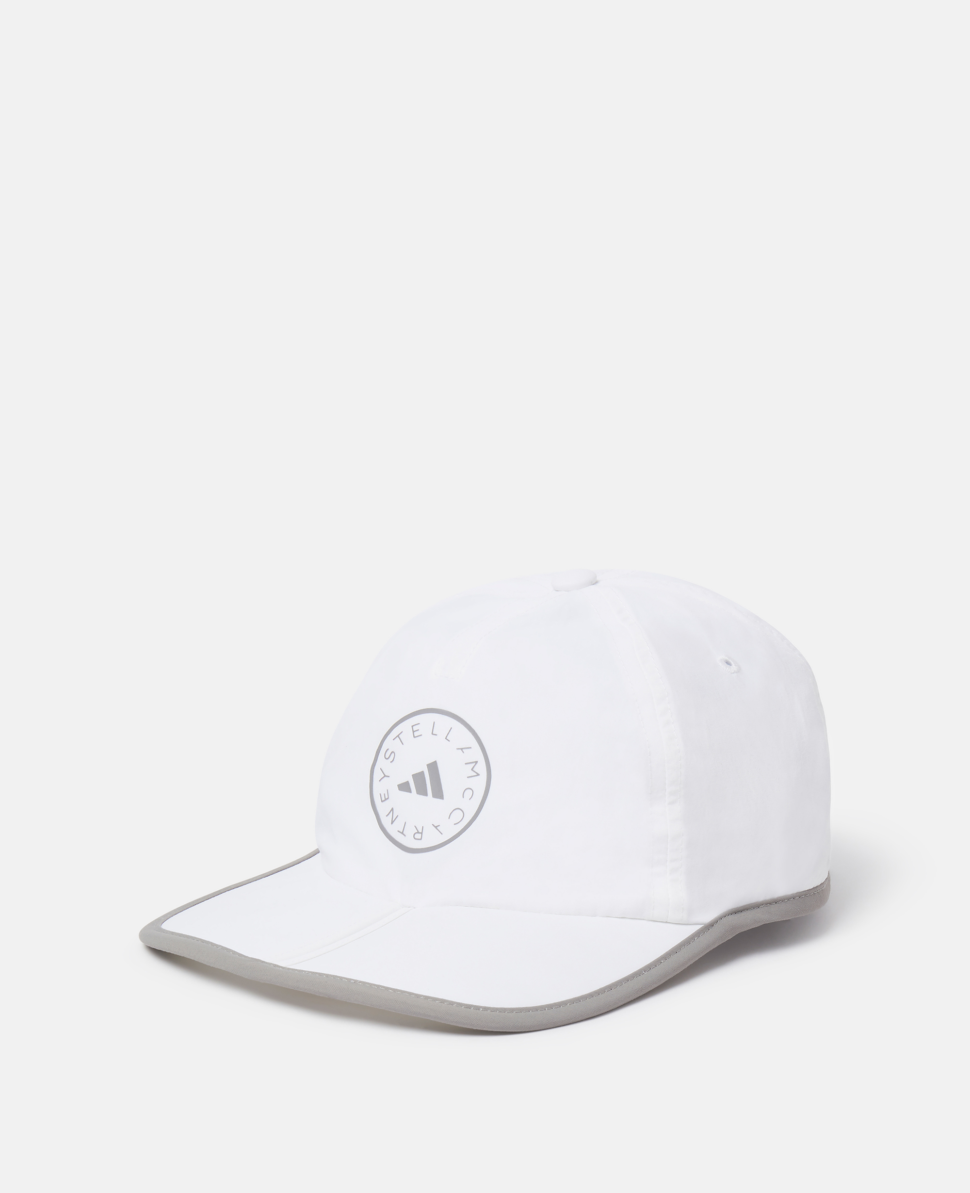 stella mccartney - casquette de baseball, femme, blanc/gris tourterelle