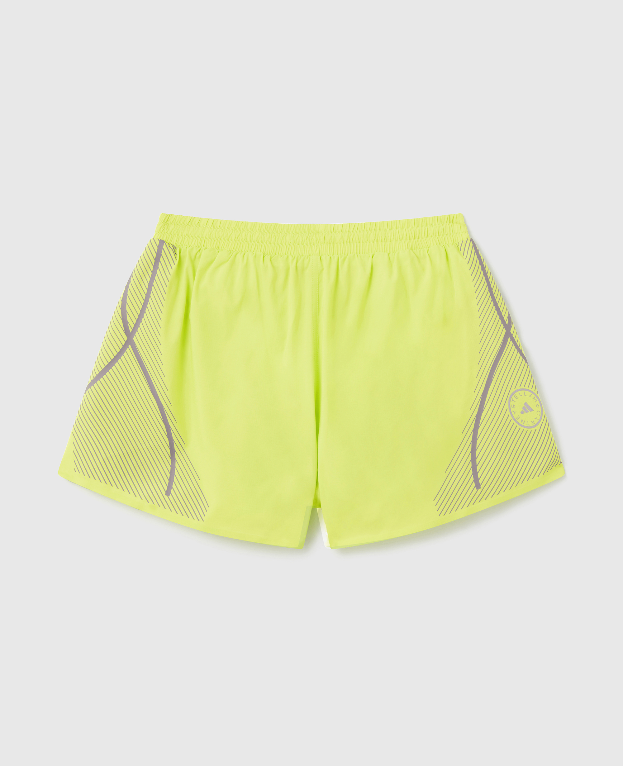 Stella Mccartney Truepace Running Shorts In Bahia Glow Green