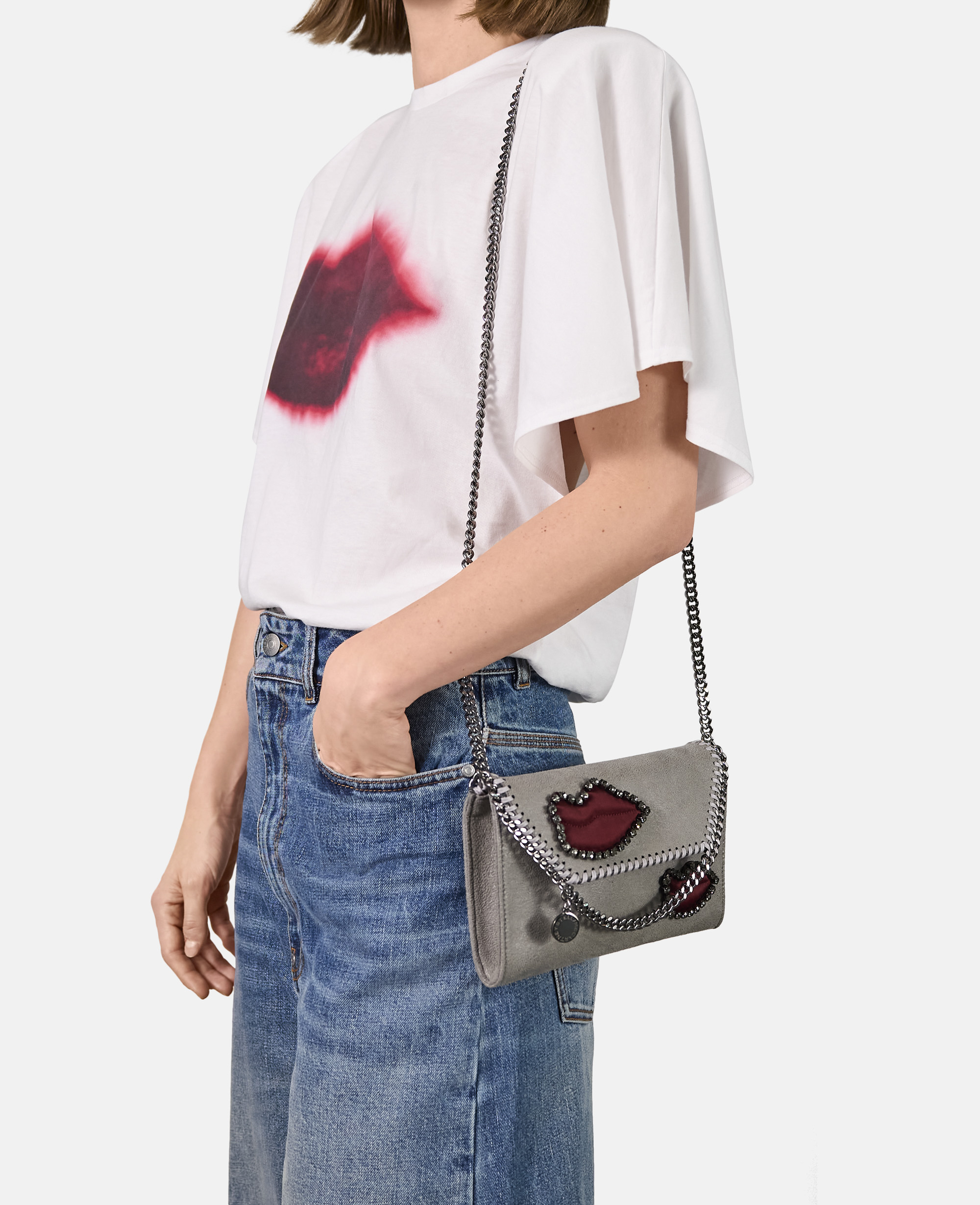 Sac portefeuille Falabella Lips à bandoulière, - Stella McCartney - Modalova