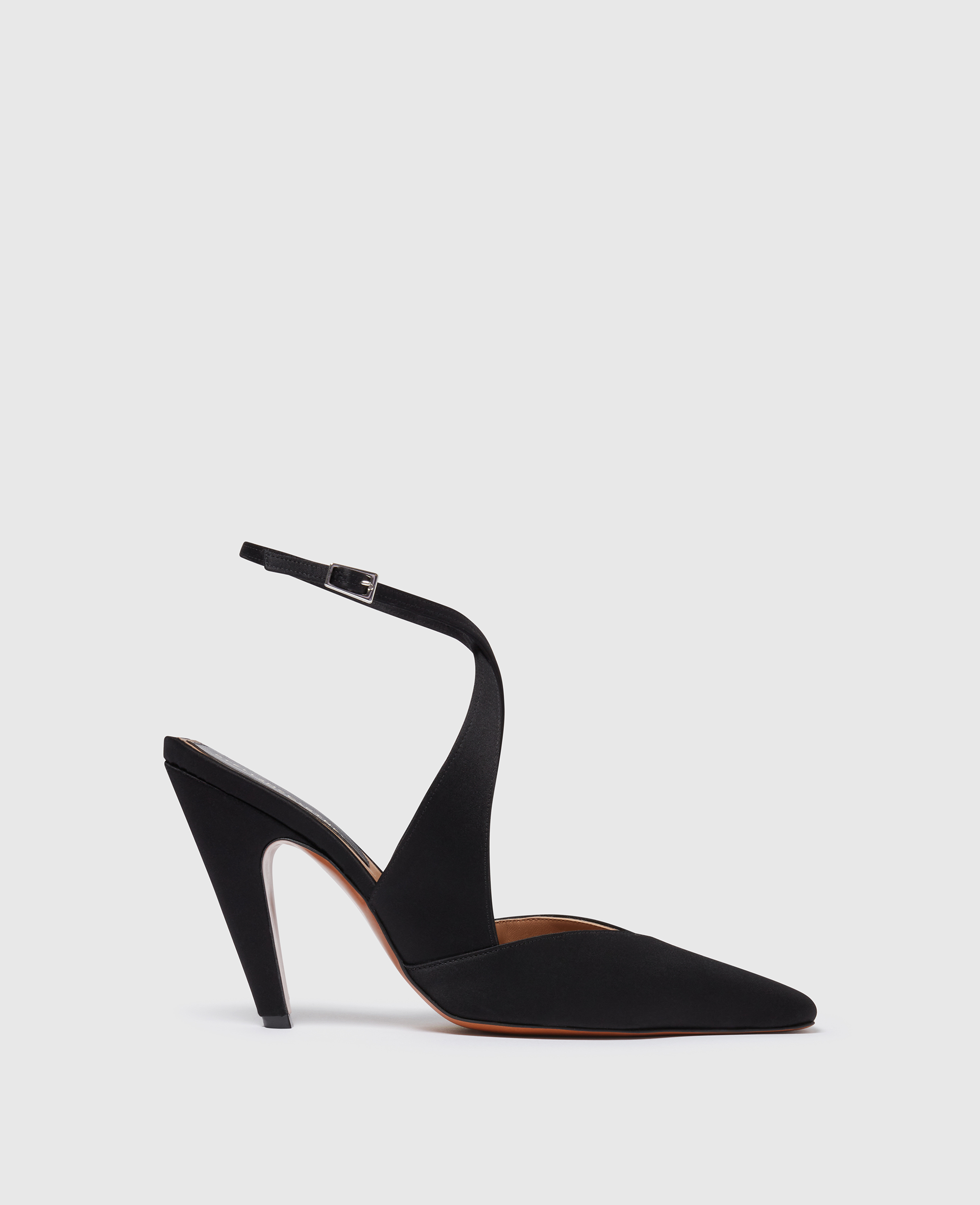 Stella Mccartney Spur Satin Pumps In Black
