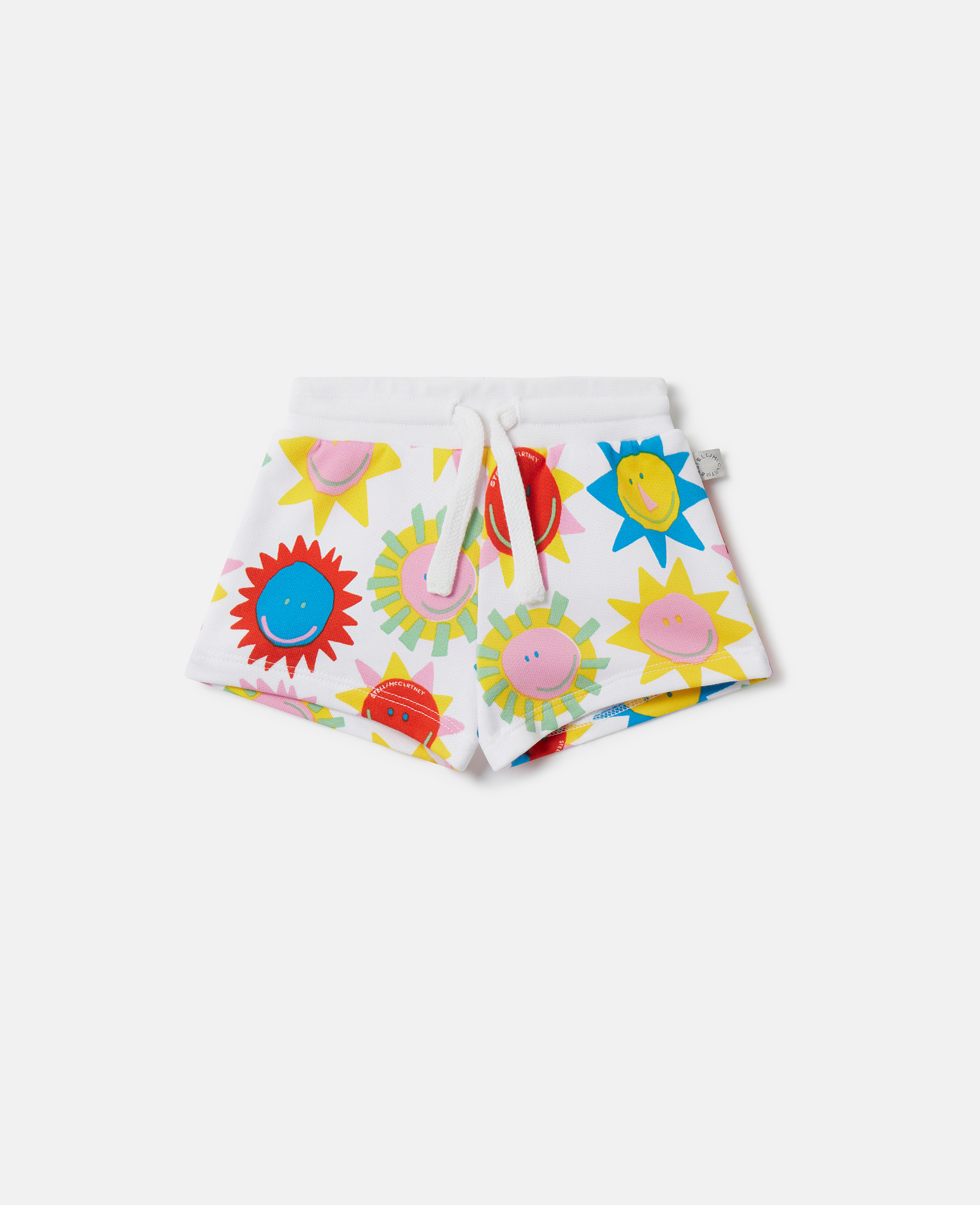 Shop Stella Mccartney Sunshine Print Shorts In White Multicolour