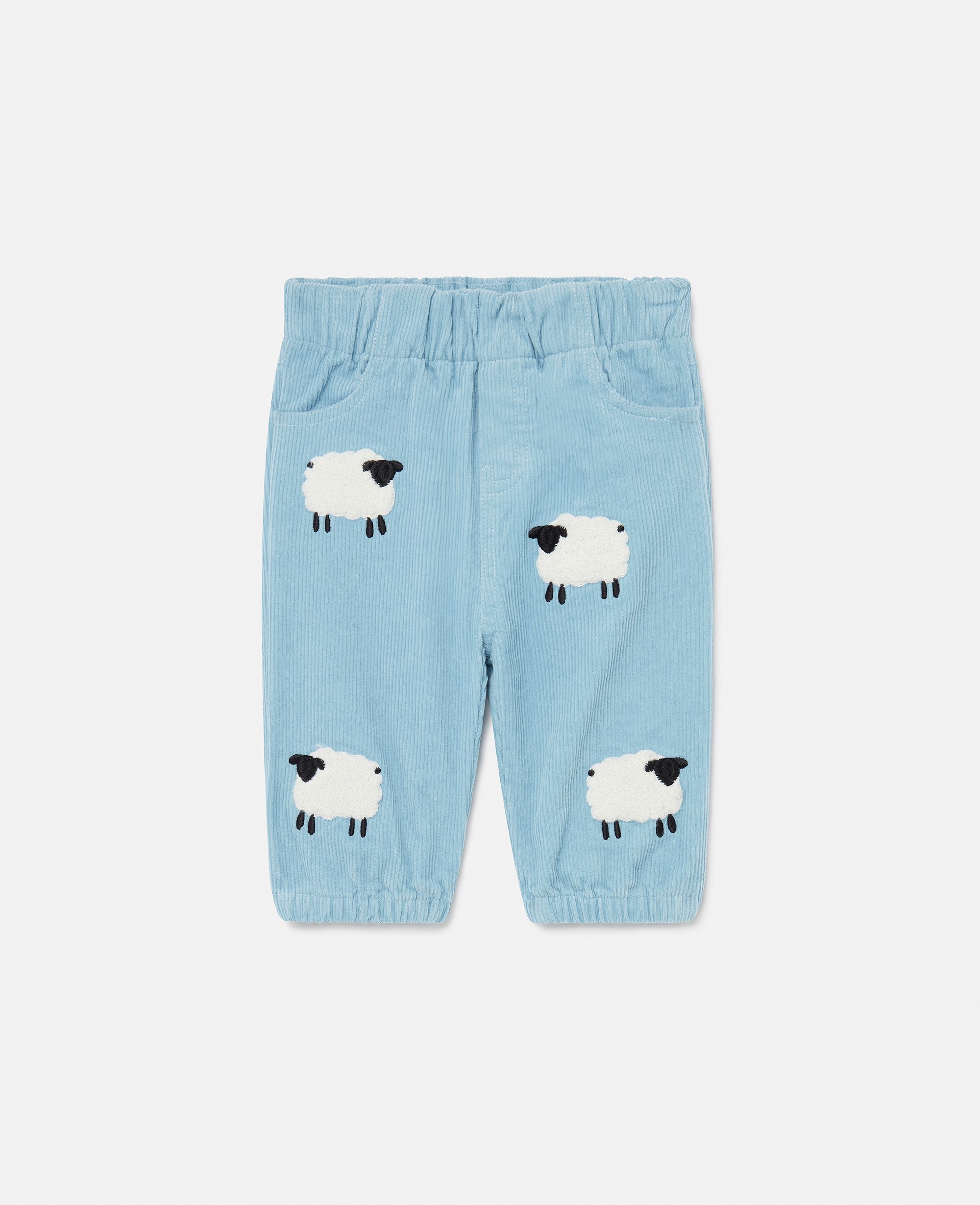 Sheep Pattern Denim Trousers, Woman, , Size: 12m - Stella McCartney - Modalova