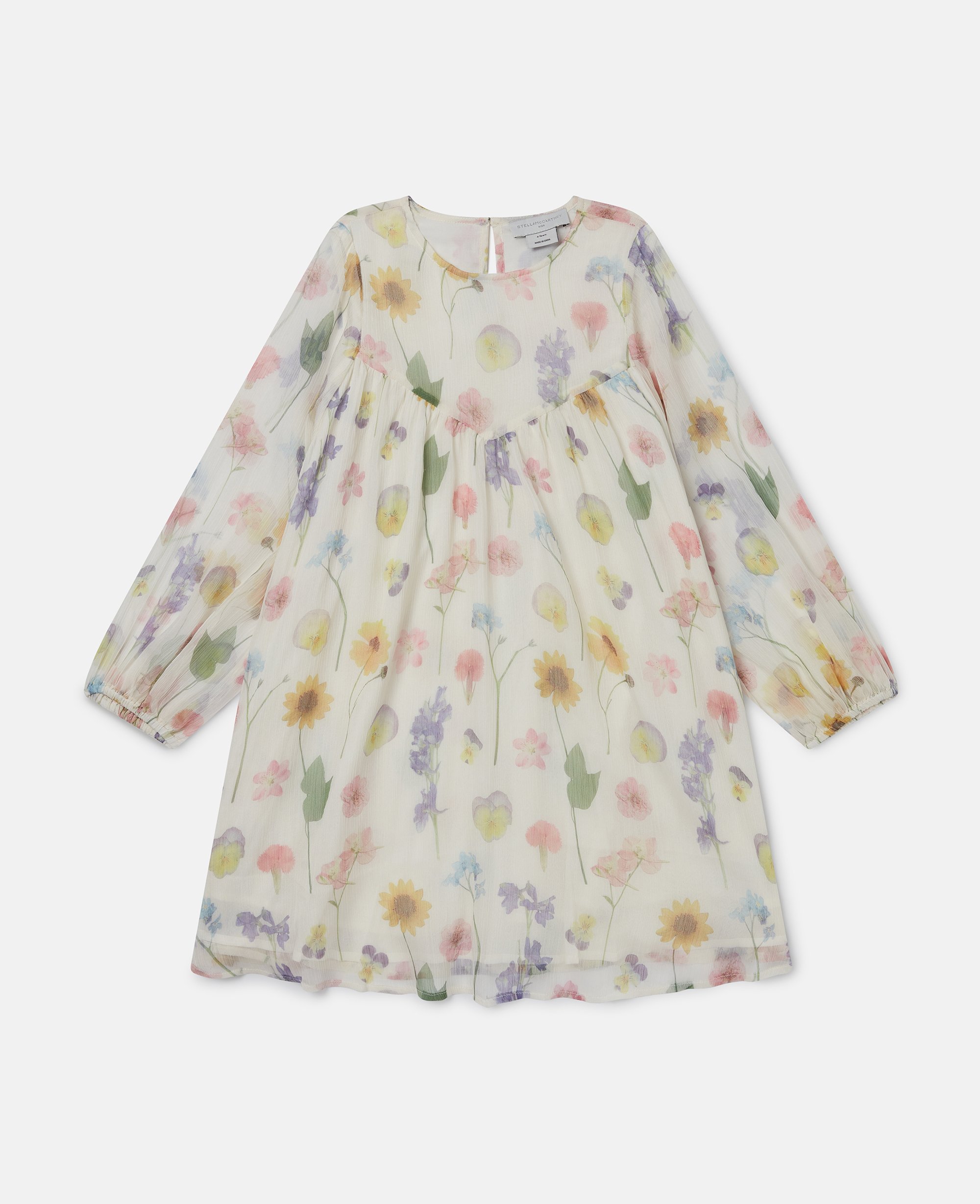 Floral Print Long Sleeve Dress, , Size: 6 - Stella McCartney - Modalova