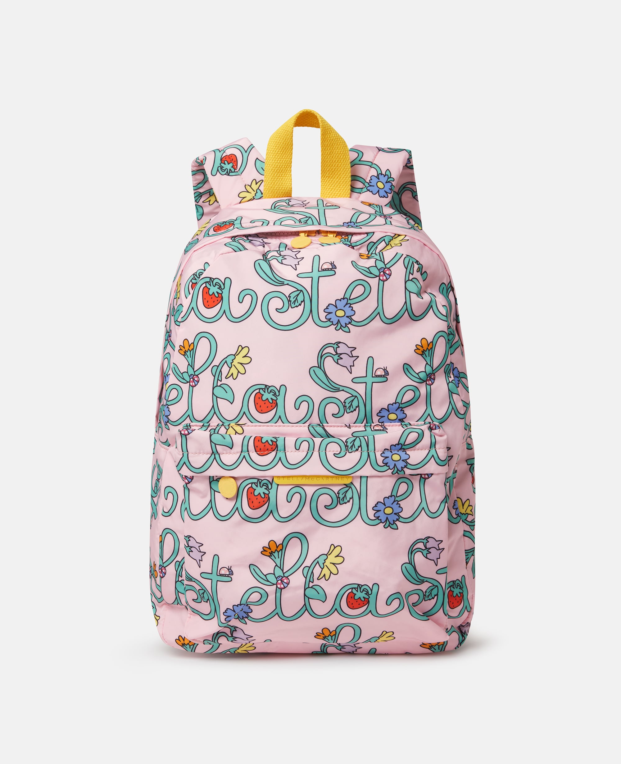 Stella McCartney - Stella Vine Print Backpack, Woman, Pink/Multicolor