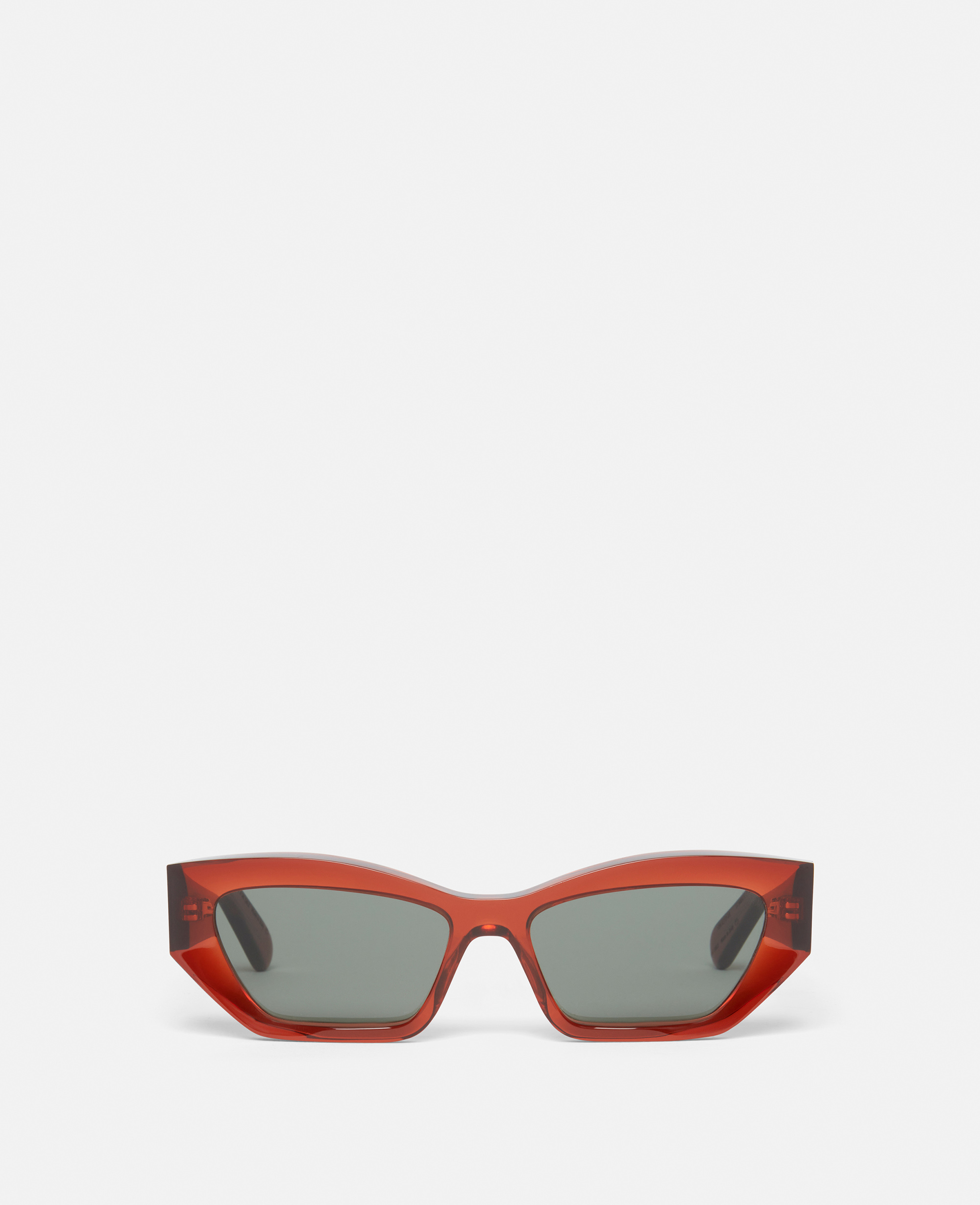 Stella Mccartney Logo Cat-eye Sunglasses In Shiny Red