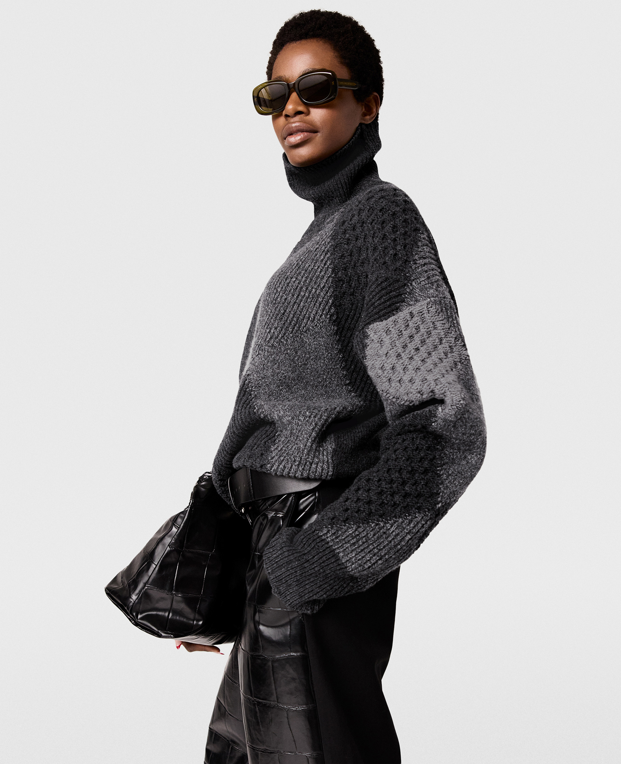Pull à col roulé à losanges, , , Taille: S - Stella McCartney - Modalova