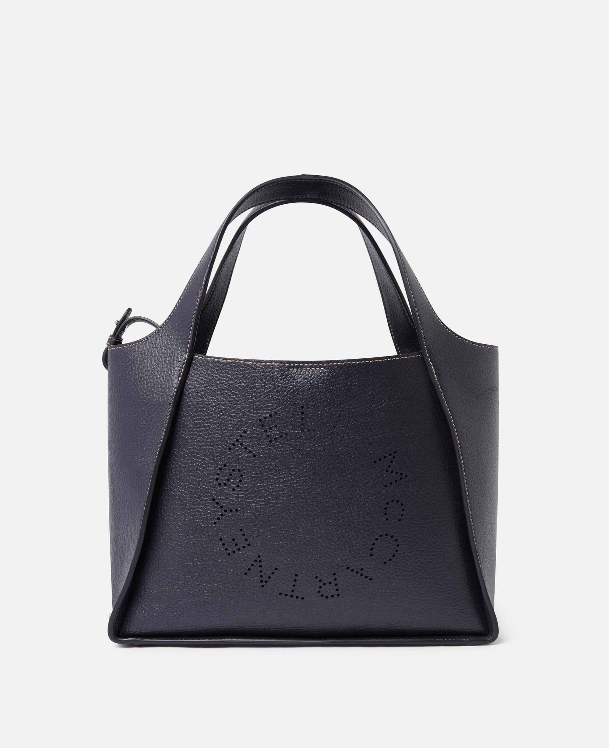 Stella McCartney – Logo Grainy Alter Mat Crossbody Bag, Woman, Indigo Moon