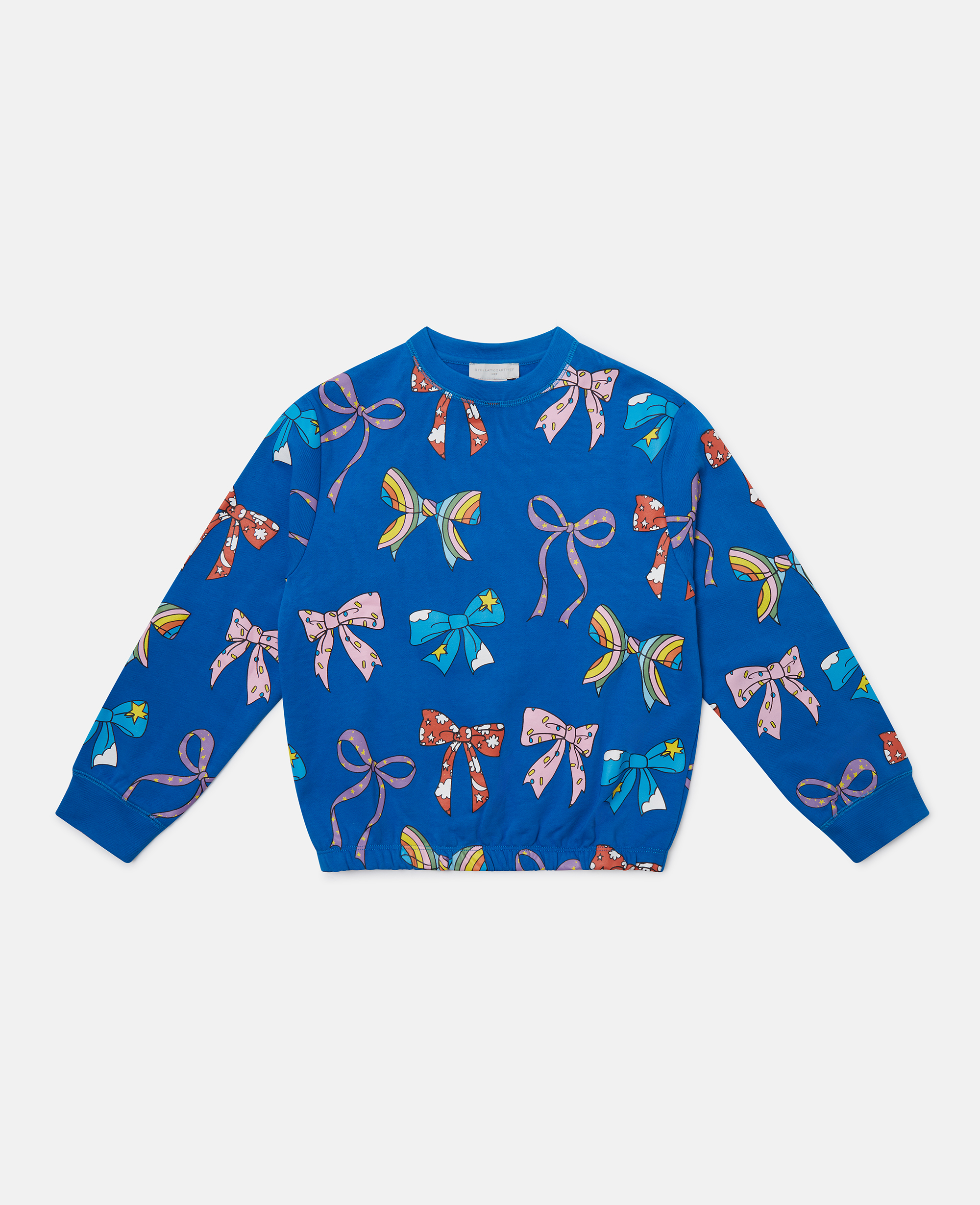Stella Mccartney Bow Print Crewneck Sweatshirt In Multi