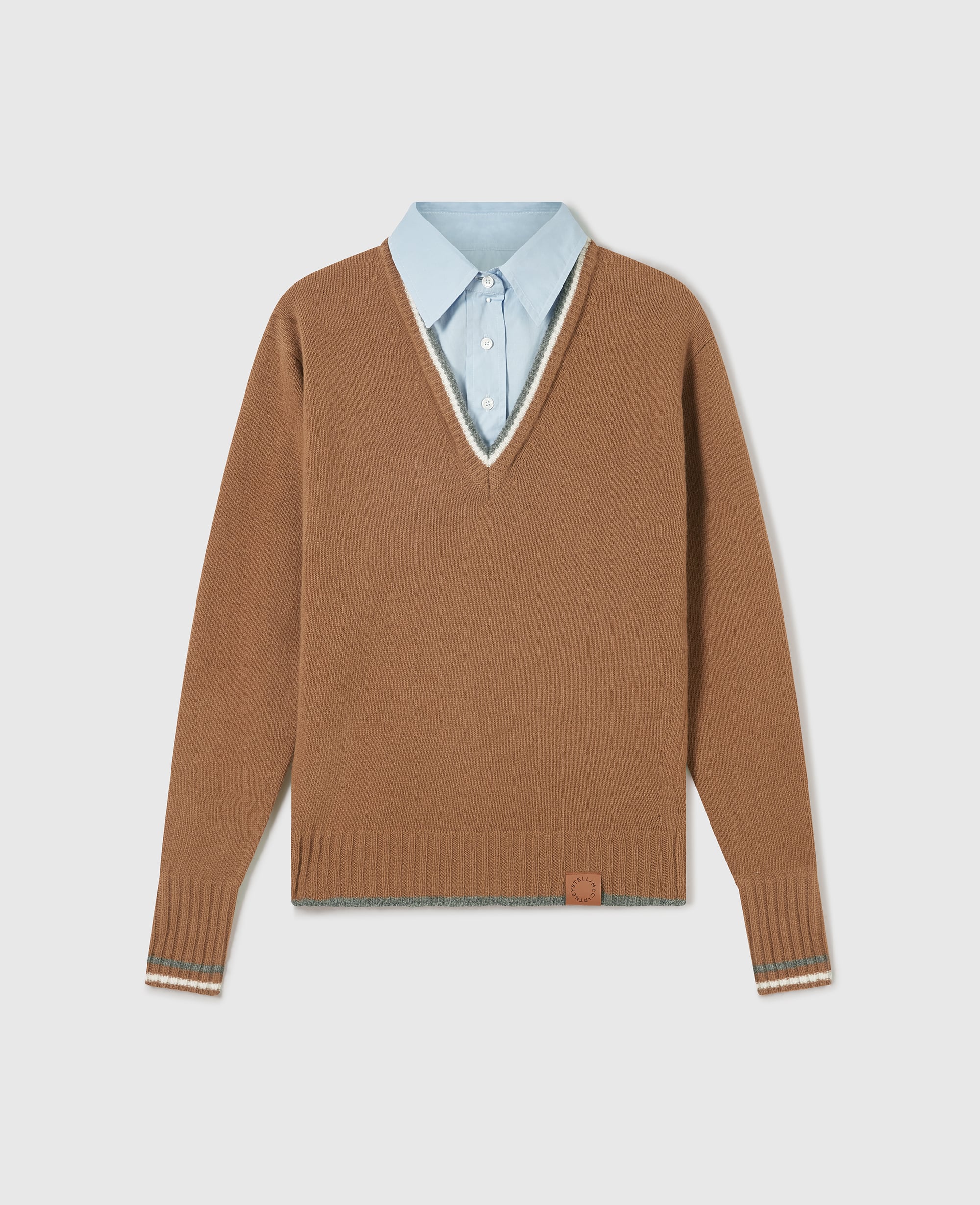 Stella McCartney - Hybrid Knit Shirt Jumper, , Size: S