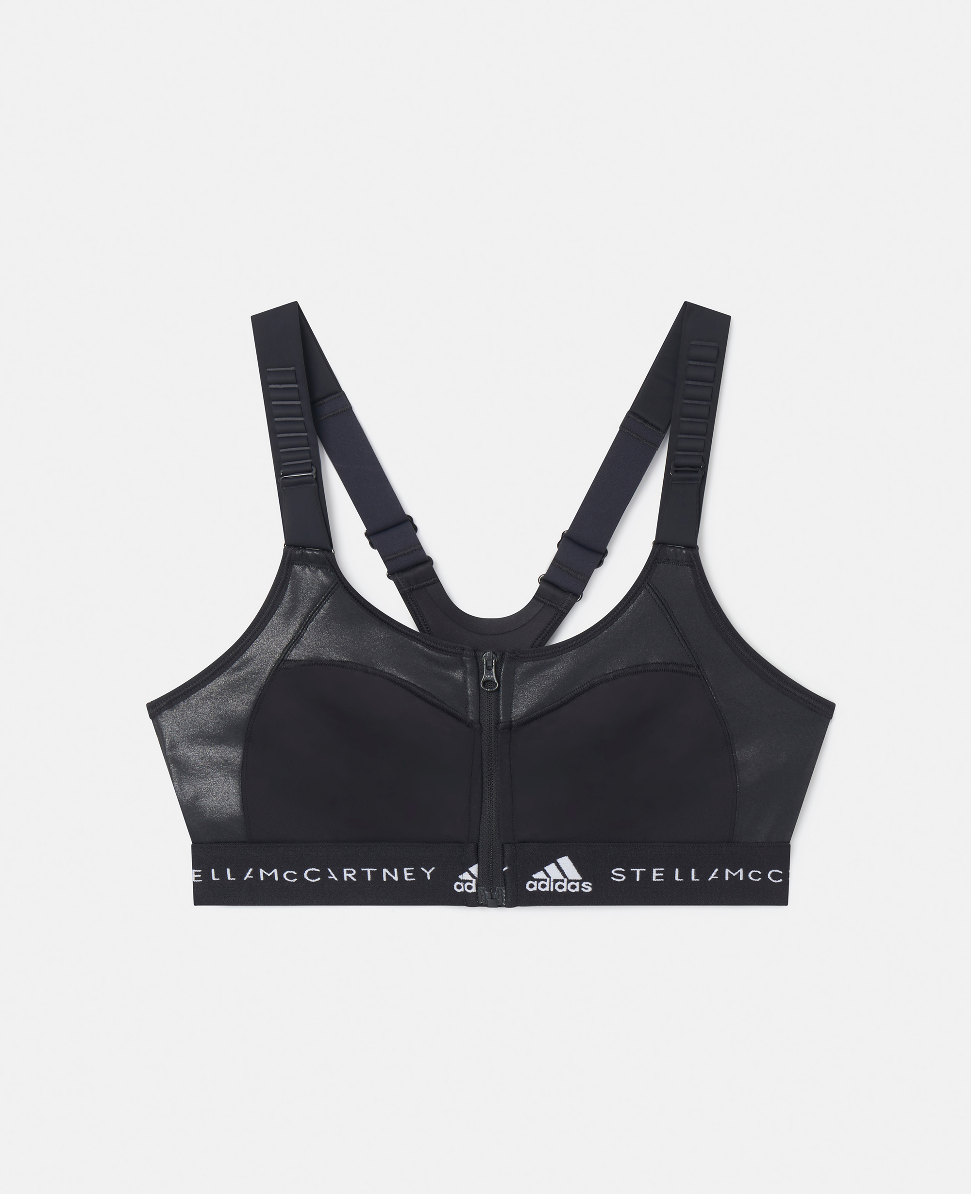 Stella Mccartney Truestrength Post-mastectomy High Support Sports Bra In Core Black